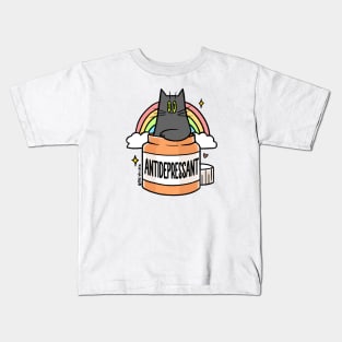 Antidepressant Cat Kids T-Shirt